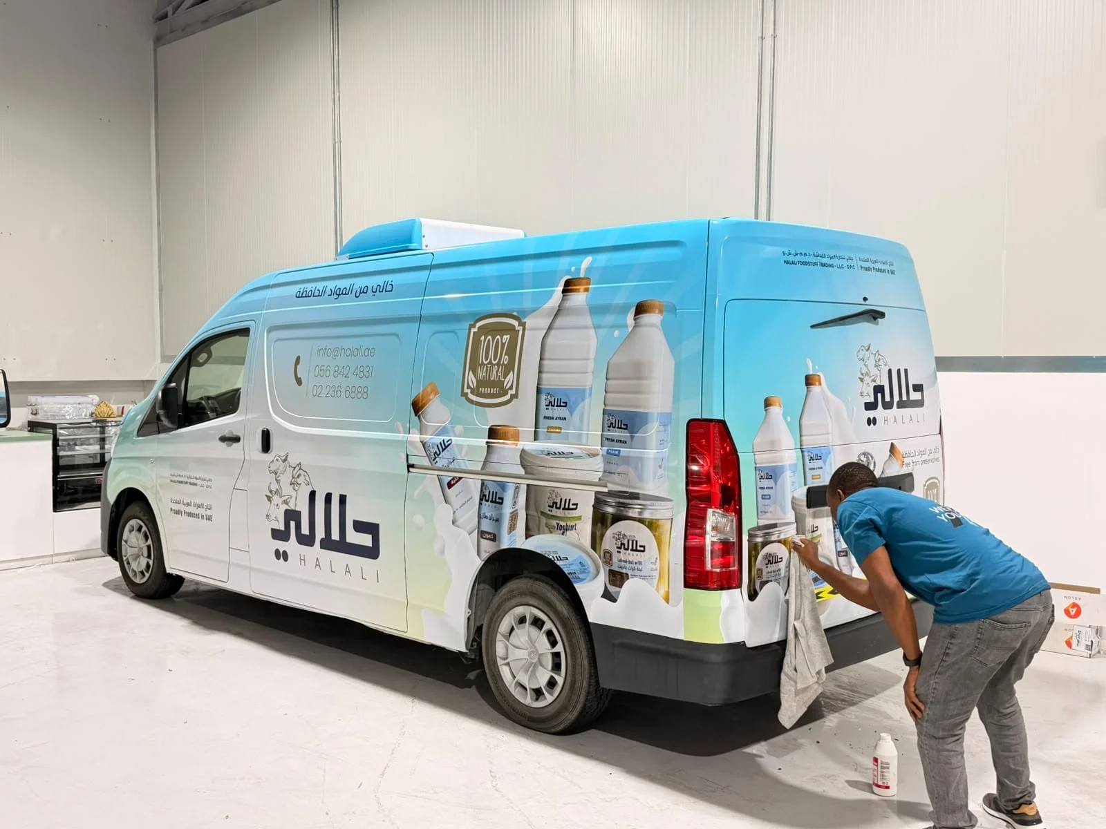 Titans vehicle wrap installation